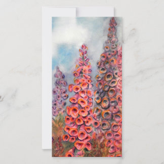 Bright Watercolor of Foxgloves