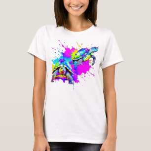 Bright Watercolor Turtles T-Shirt