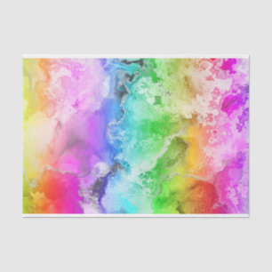 Bright Watercolor Wash Decoupage 10x15 Tissue Paper