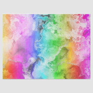 Bright Watercolor Wash Decoupage Background Tissue Paper