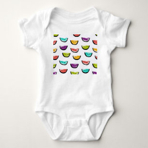 Bright watermelons: colourful seamless pattern. baby bodysuit