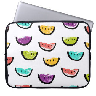 Bright watermelons: colourful seamless pattern. laptop sleeve