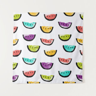 Bright watermelons: colourful seamless pattern. tapestry