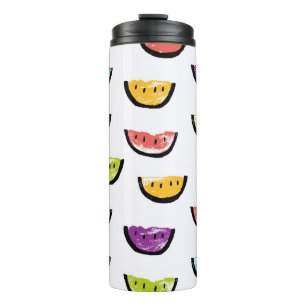 Bright watermelons: colourful seamless pattern. thermal tumbler