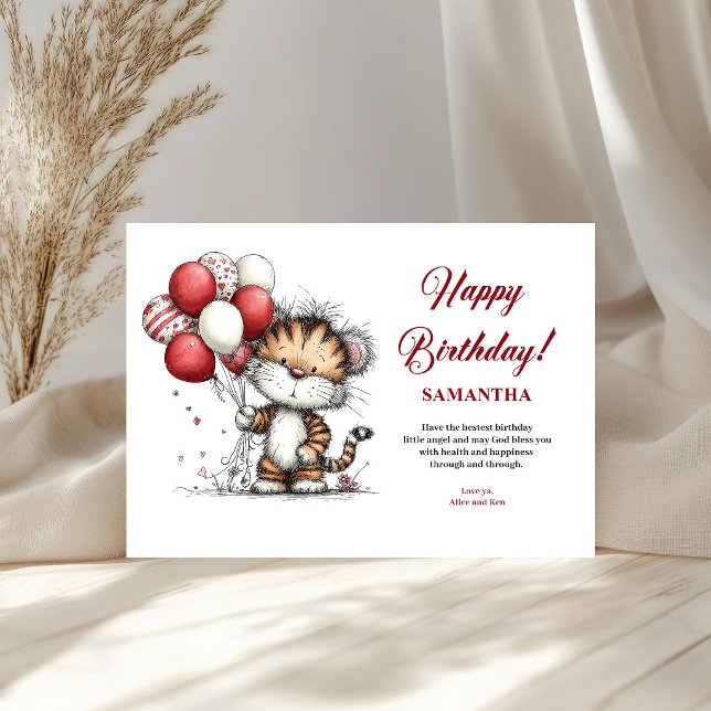 Bright whimsical animals birthday theme kids cards (Bright whimsical animals birthday theme kids greeting card

)