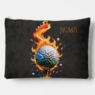 Bright white golf ball accessory pouch