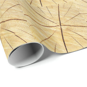 Bright wood with grain gift paper