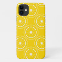 Bright yellow abstract pattern lemon retro