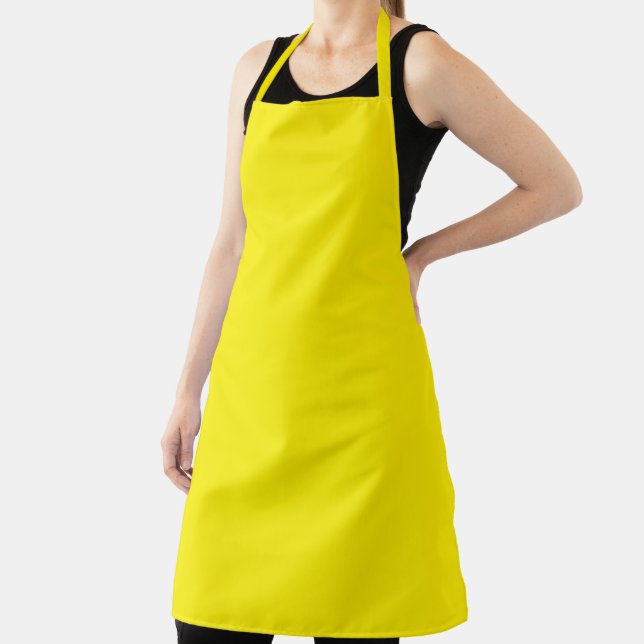 bright yellow apron with a simple, clean design (Insitu)