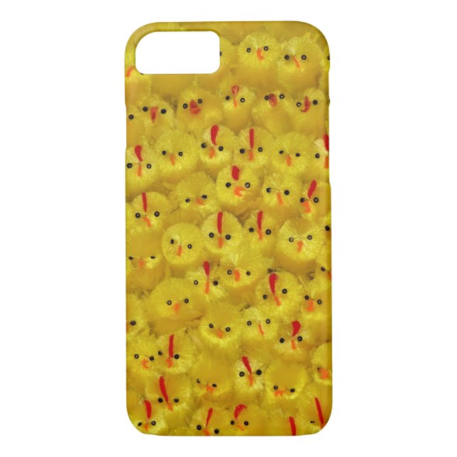 Bright Yellow Baby Chicks Pattern Cute Bold Modern Case-Mate iPhone Case (Back)