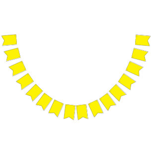 Bright Yellow Background – Minimal Wedding Art Bunting