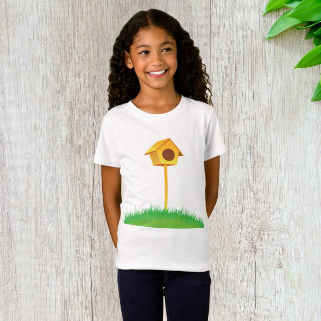 Bright Yellow Birdhouse on Grass T-Shirt (Creator Uploaded)