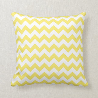 Bright Yellow Chevrons Cushion
