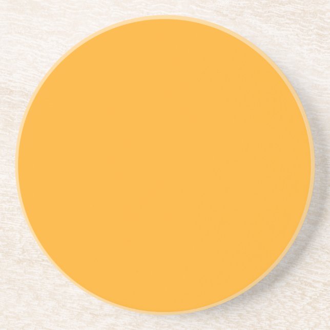  Bright yellow (Crayola) (solid colour) Coaster (Front)