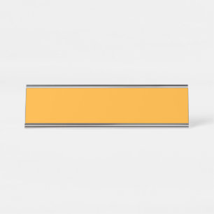 Bright yellow (Crayola) (solid colour) Desk Name Plate