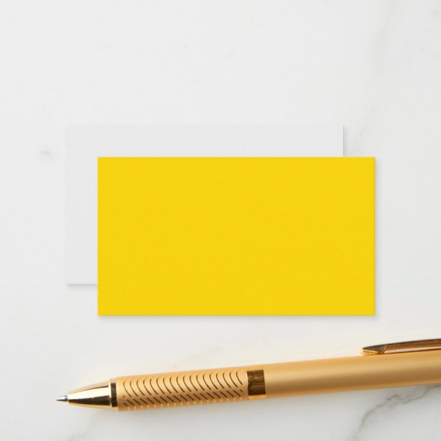Bright Yellow Enclosure Card – Customisable (Front/Back In Situ)