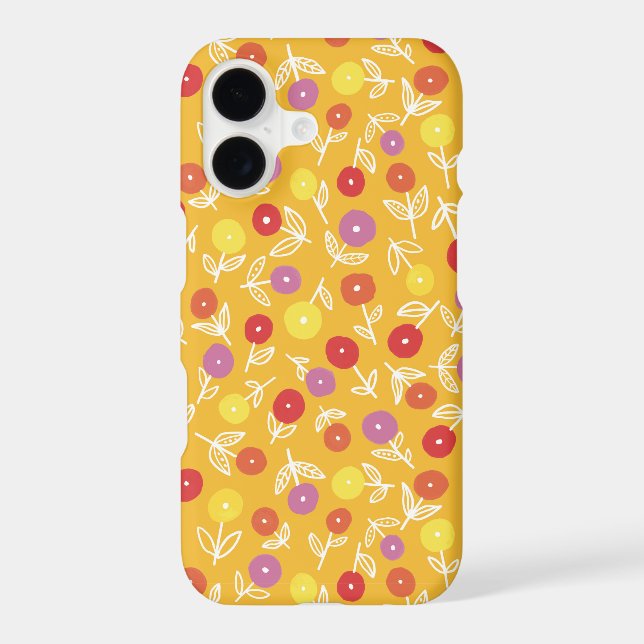 Bright yellow floral ditsy pattern (Back)