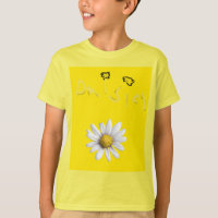 Bright Yellow Flower Kids Daisy