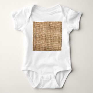 Bright yellow gingham fabric texture. baby bodysuit