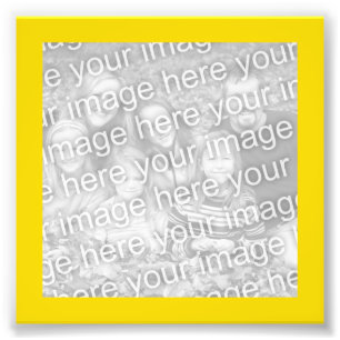 Bright Yellow Gold Frame Photo Print