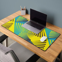 Bright Yellow Green Abstract Jungle Style Pattern