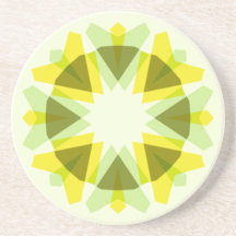 Bright Yellow Green Star Dopamine Decor Kitsch Art