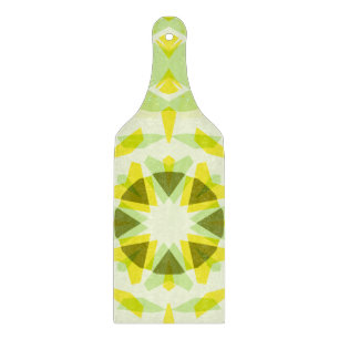 Bright Yellow Green Summer Star Dopamine Decor Cutting Board