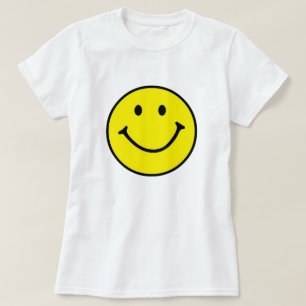 Bright Yellow Happy Smiling Face  T-Shirt