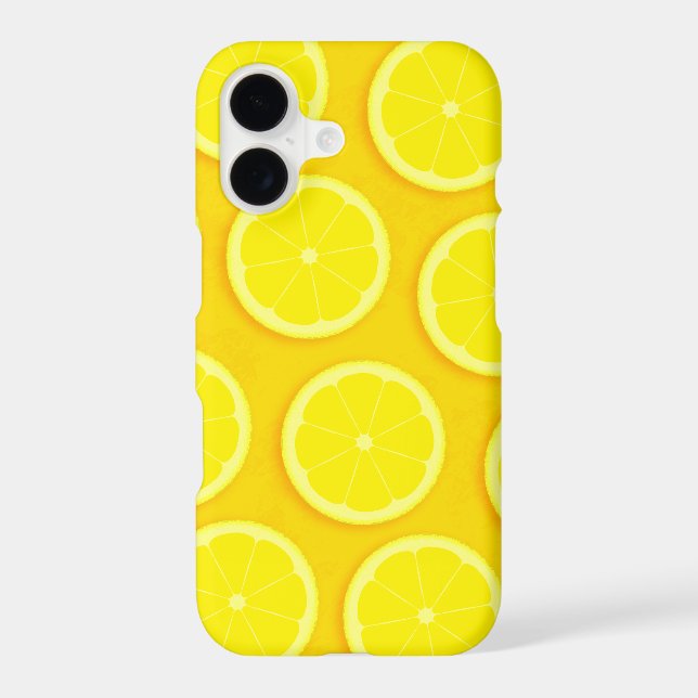 Bright yellow lemon fruity citrus patterned (Back)