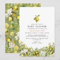 Bright Yellow Lemon Garden | Summer Baby Shower