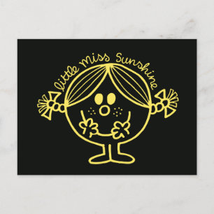 Bright Yellow Little Miss Sunshine Postcard