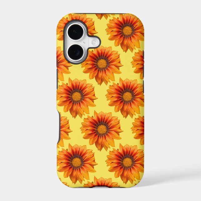 Bright Yellow Orange Gradient Flower Cutout (Back)