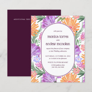 Bright Yellow Orange green Florals Spring Wedding