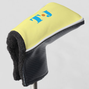 Bright Yellow Personalised Golf Head Cover