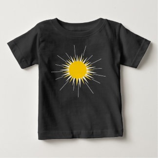 Bright yellow radiant shining sun baby T-Shirt