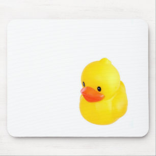 Bright Yellow Rubber Duck Mouse Pad