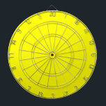 Bright yellow (solid colour)  dartboard<br><div class="desc">Bright yellow (solid colour)</div>