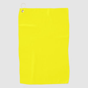 Bright yellow (solid colour) golf towel