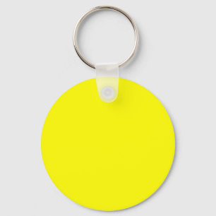 Bright yellow (solid colour) key ring
