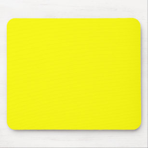 Bright yellow (solid colour)  mouse pad