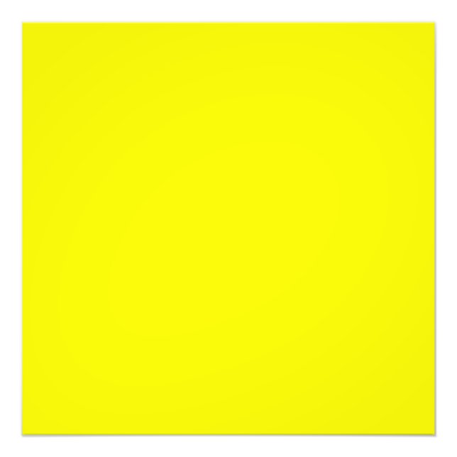 Bright yellow (solid colour)  photo print (Front)