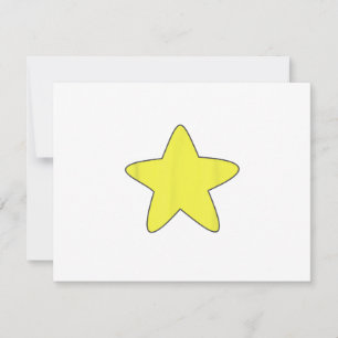 Bright Yellow Star Belly Shirt, Distressed Gold St
