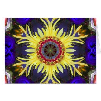 Bright Yellow Star Flower Mandala