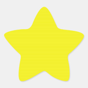 Bright Yellow Star Sticker