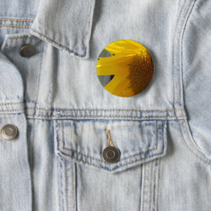 Bright Yellow Sunflower 6 Cm Round Badge