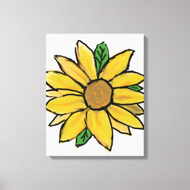 Bright Yellow sunflowers  Canvas Print (Front)