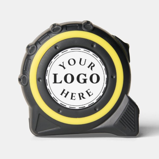 Bright Yellow Tape Measure Featuring Your Logo 1 (Front)