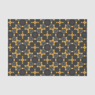 Bright Yellow Taxi Cab Pattern Tissue Paper