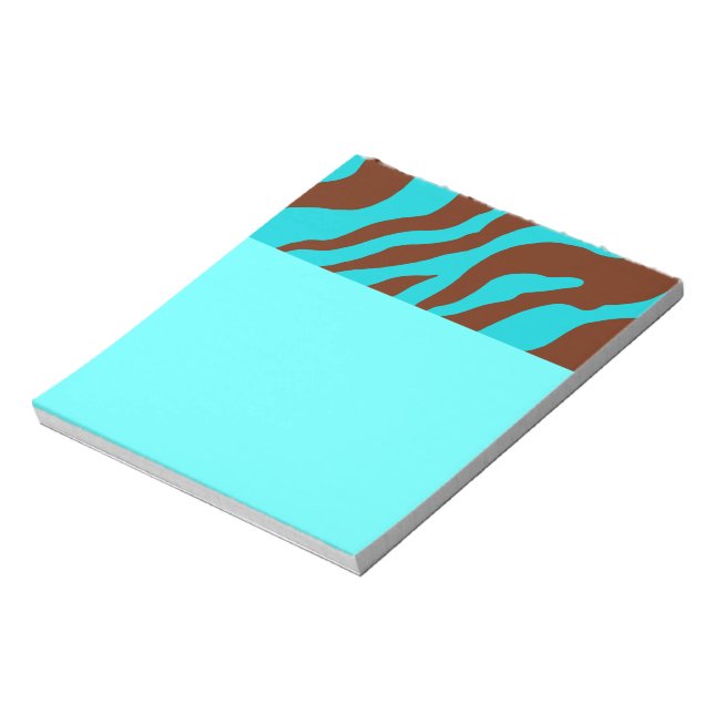 Bright Zebra Print Notepad (Rotated)