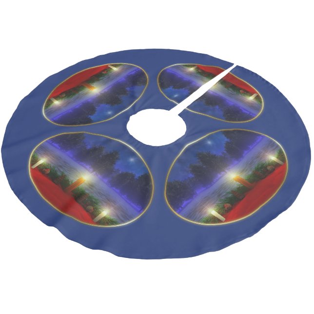 Brighter Visions Beam Afar Christmas Tree Skirt (Angled)